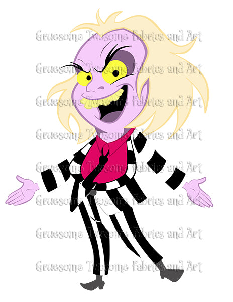 Beetlejuice Digital Stamp