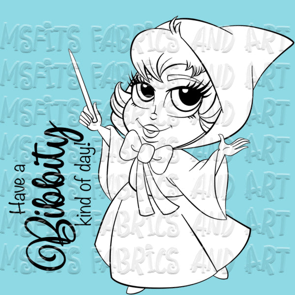 Fairy Godmother Digital Stamp