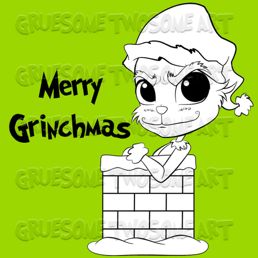 Merry Grinchmas Digi Stamp