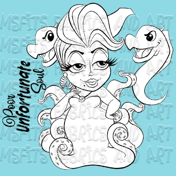 Ursula Digital Stamp